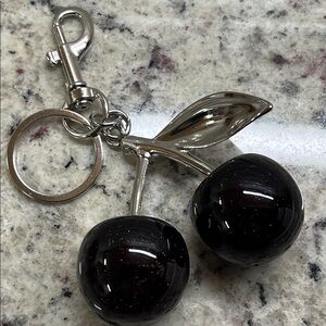 Black Cherry Bag Charm NEW